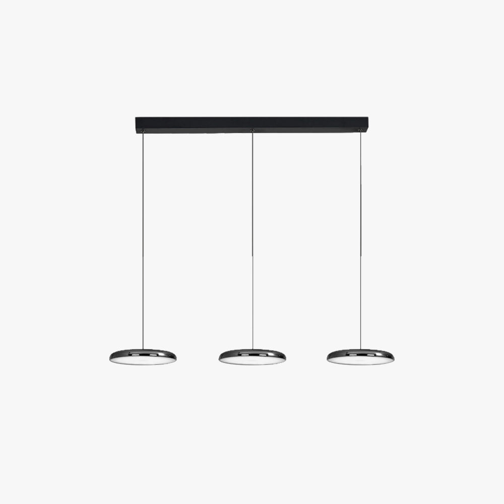 Aria Modern Minimalist Pendant Light Red Black Silver Metal Bedroom - Neutralighting