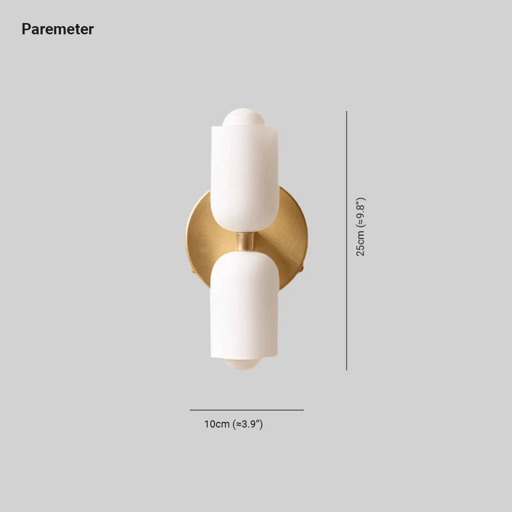 Valentina Modern LED Indoor Wall Lamp Gold Black Living Room Bedroom | ventumra