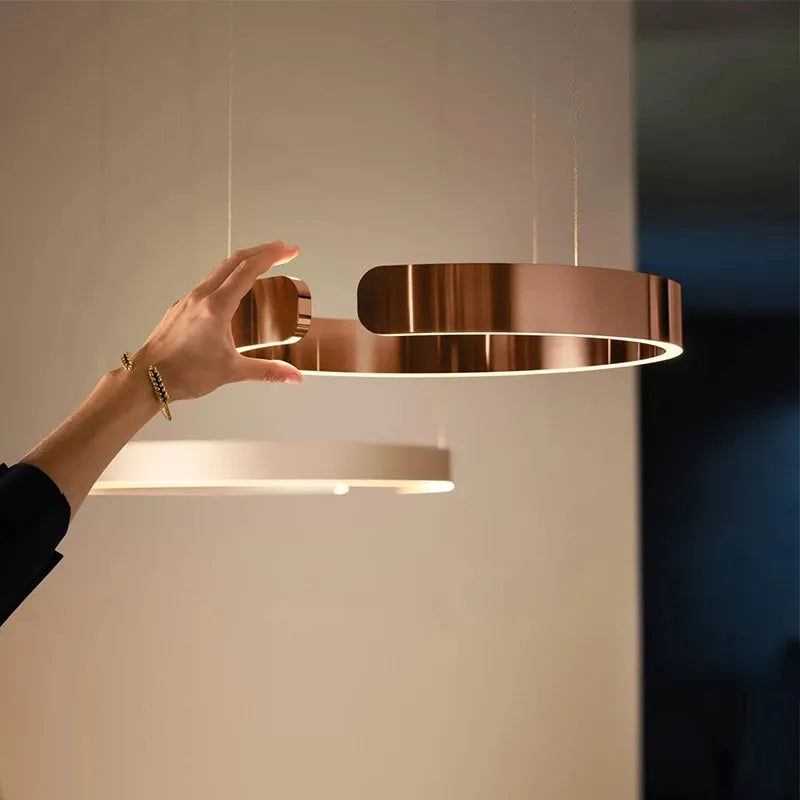 Arisha Luxury Minimalist LED Ring Pendant Light | ventumra