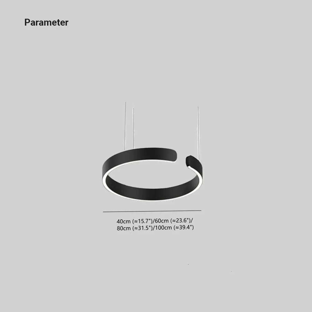 Arisha Luxury Minimalist LED Ring Pendant Light | ventumra