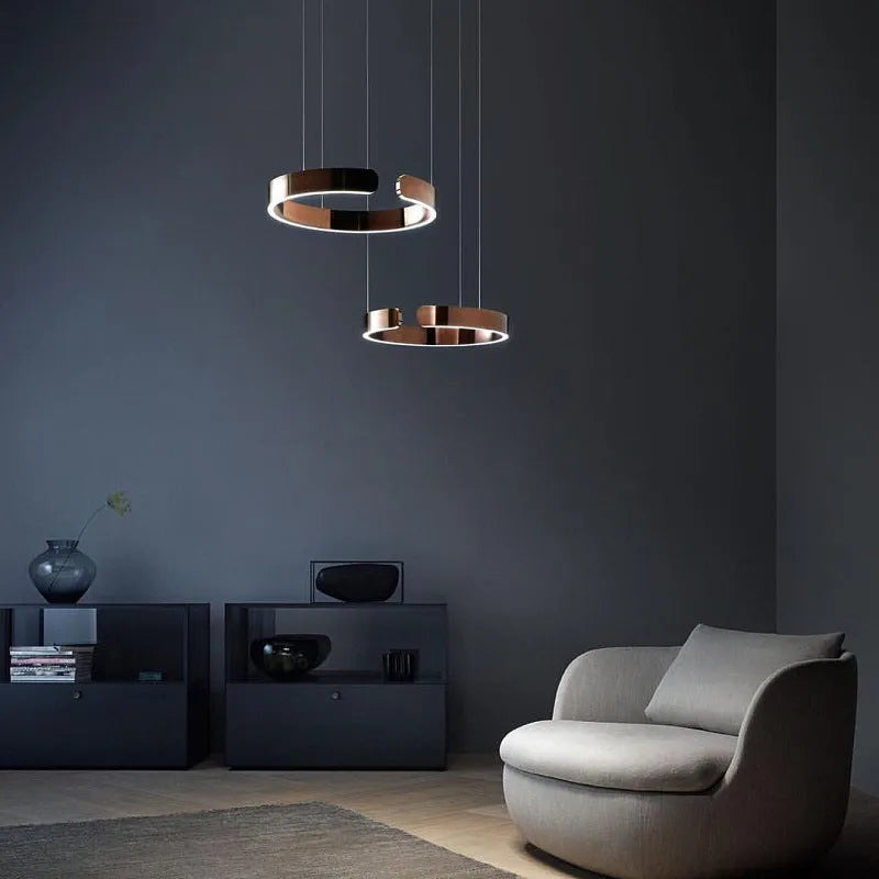 Arisha Luxury Minimalist LED Ring Pendant Light | ventumra