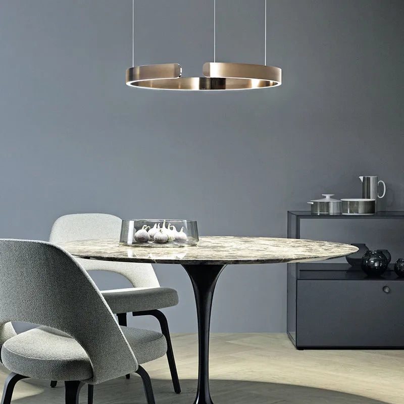 Arisha Luxury Minimalist LED Ring Pendant Light | ventumra