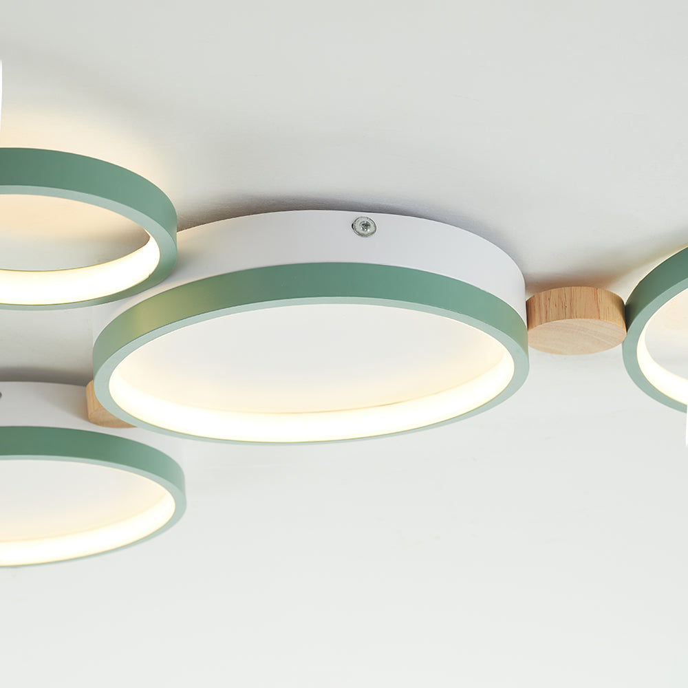 Arisha Round Flush Mount Ceiling Light 3 Colour 3/4/5/6/7 Heads | ventumra