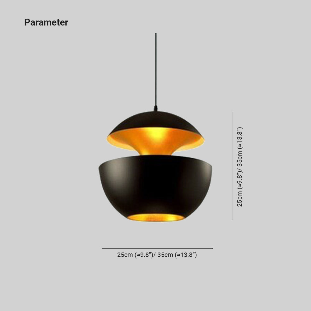 LumaNova Black and White LED Pendant Light for Interiors