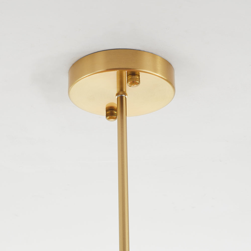 Valentina Retro Art Deco Globe Chandelier, White/Pink/Beige | ventumra