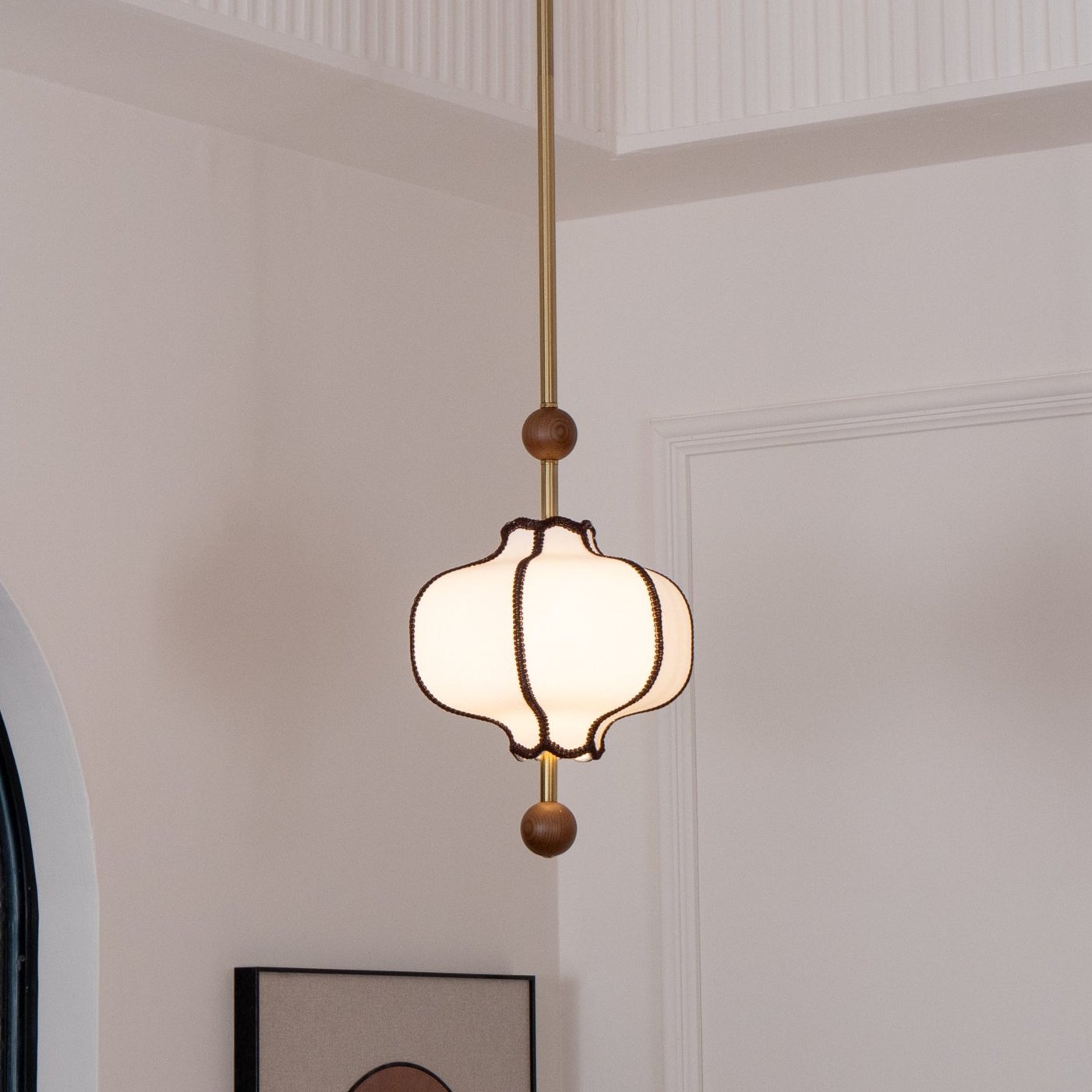Aura Pendant Light Lantern Fabric | ventumra