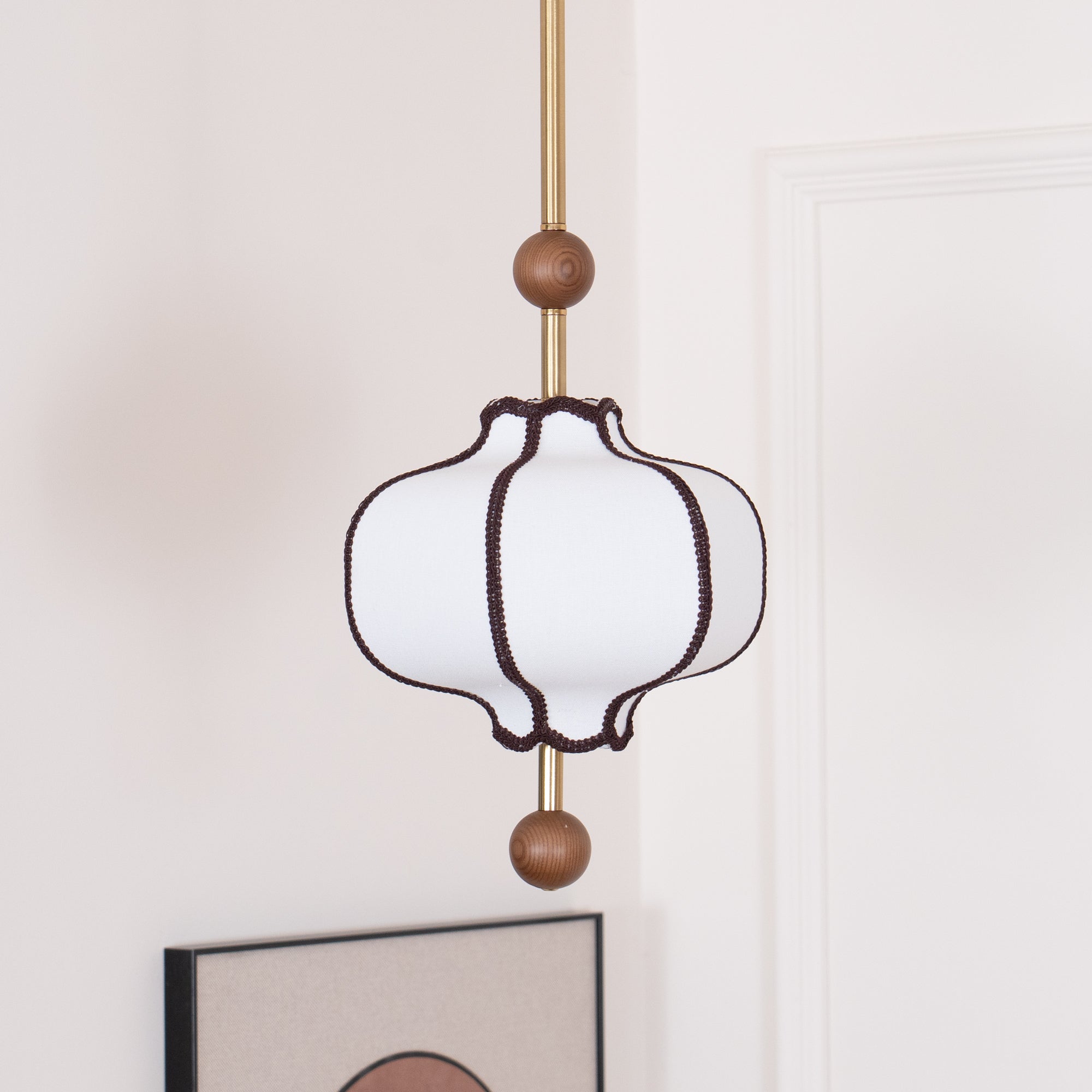 Aura Pendant Light Lantern Fabric | ventumra