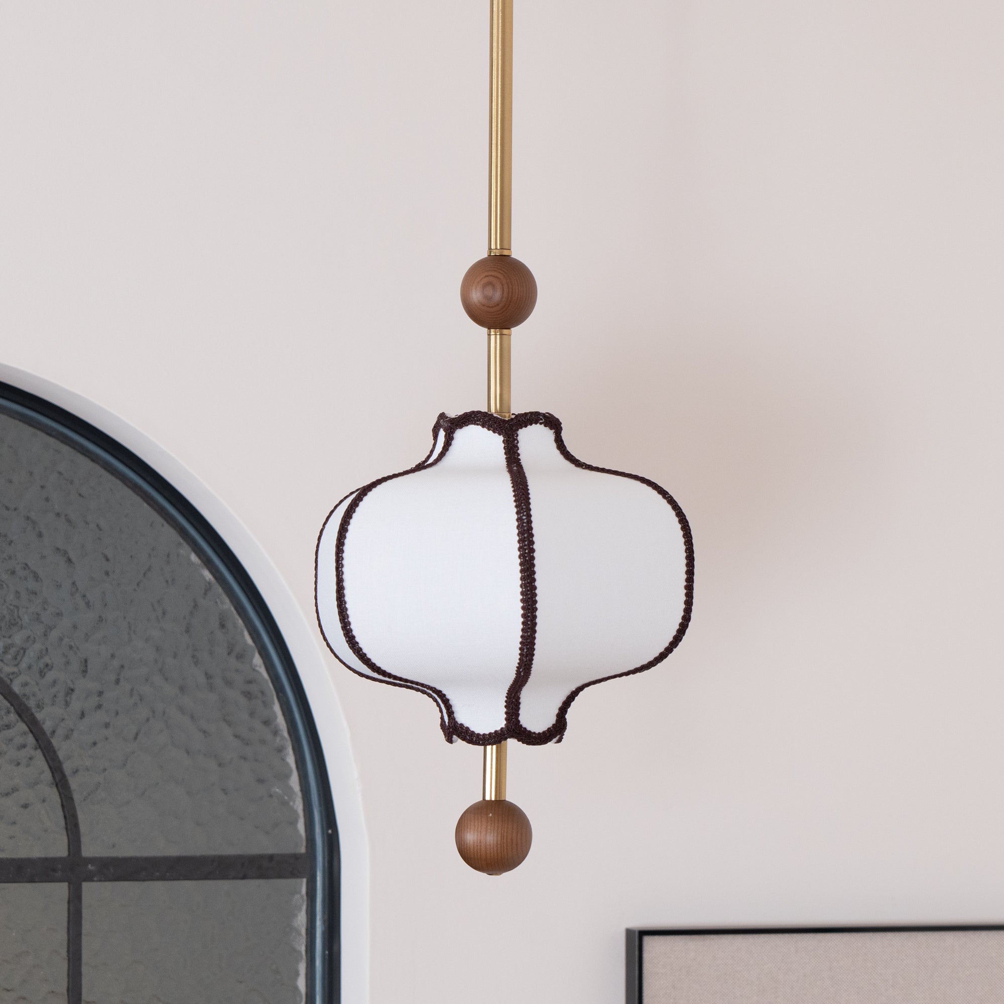 Aura Pendant Light Lantern Fabric | ventumra
