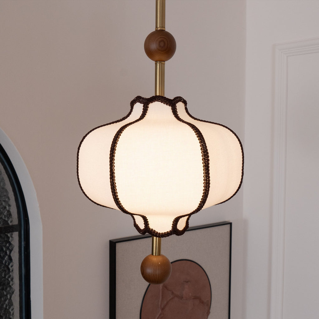Aura Pendant Light Lantern Fabric | ventumra
