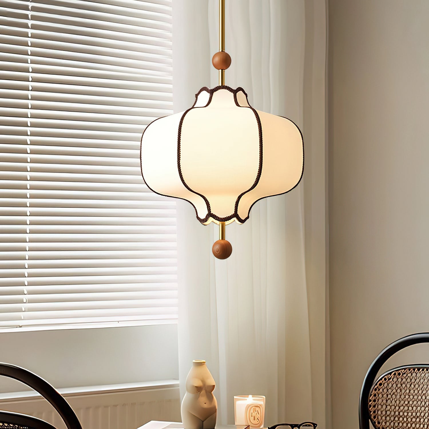 Aura Pendant Light Lantern Fabric | ventumra