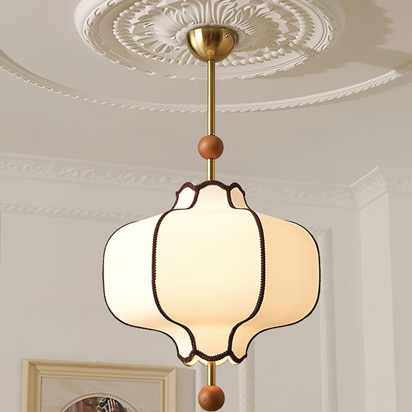 Aura Pendant Light Lantern Fabric | ventumra