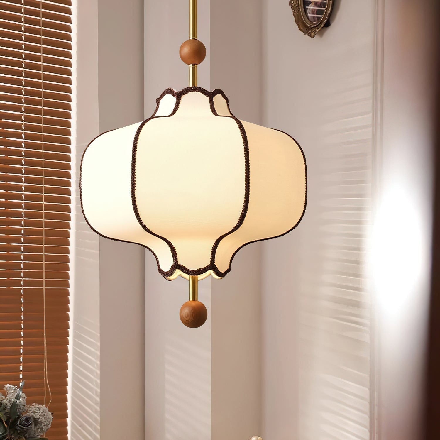 Aura Pendant Light Lantern Fabric | ventumra
