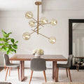 Astra Bubble Pendant Light in Modern Iron Resin Finish