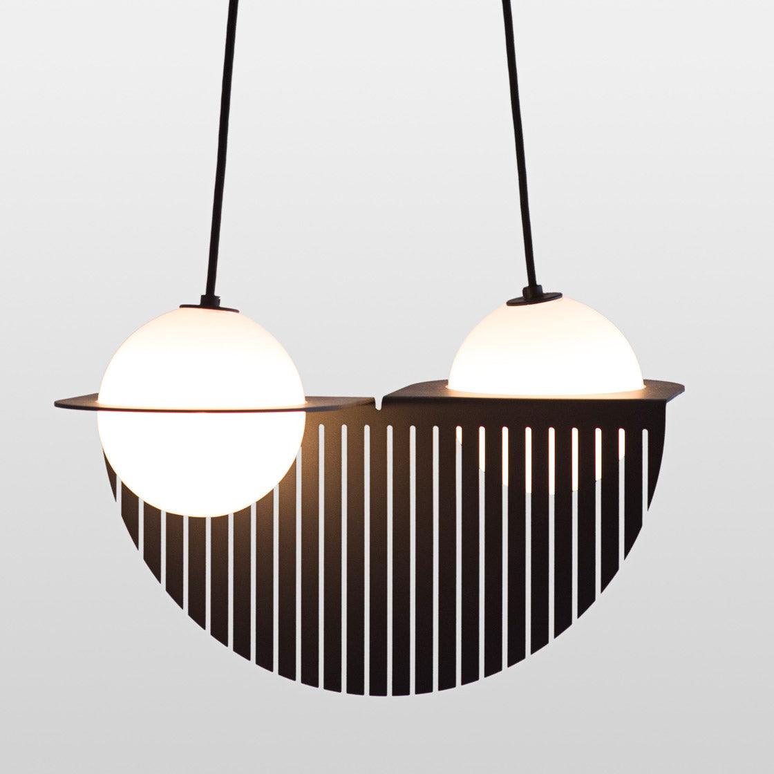 Selan Black Glass Pendant Lamp | ventumra