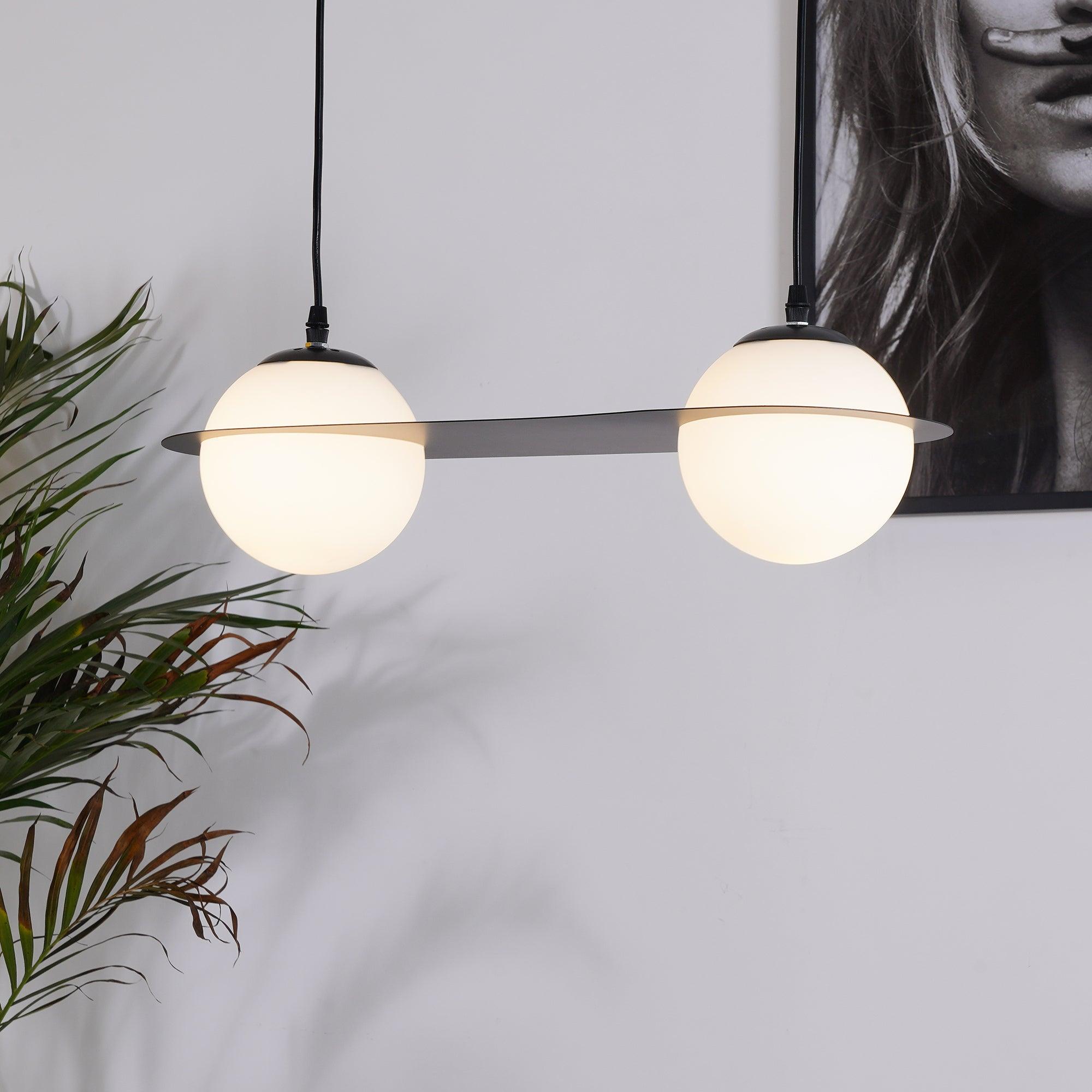 Selan Black Glass Pendant Lamp | ventumra