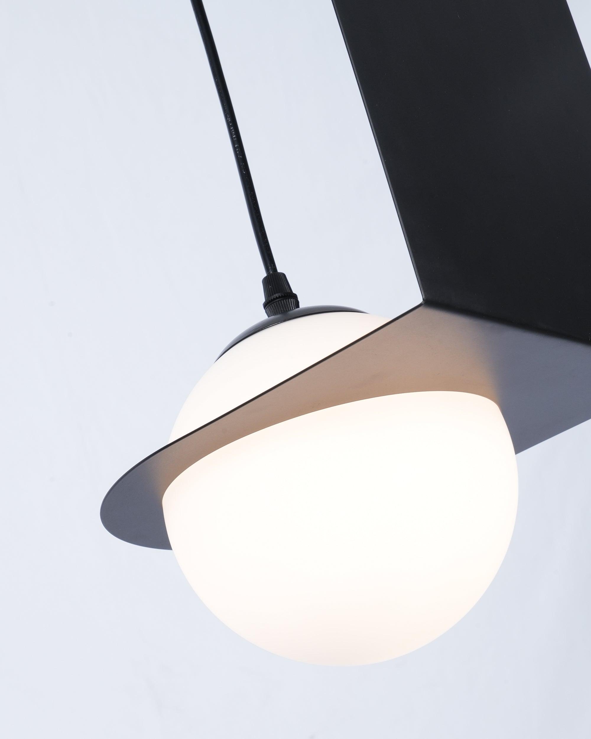 Selan Black Glass Pendant Lamp | ventumra