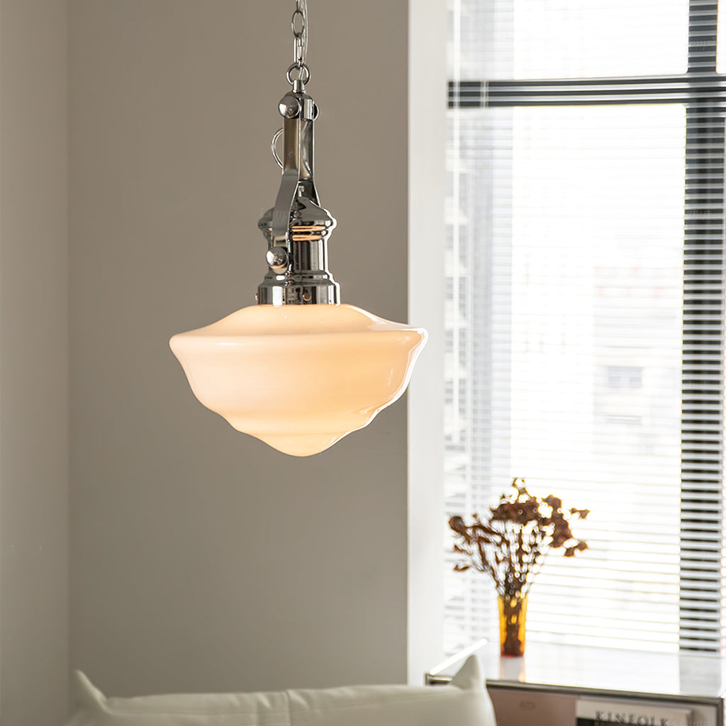 Vernaro | School-Style Pendant Lamp With Glass Shades