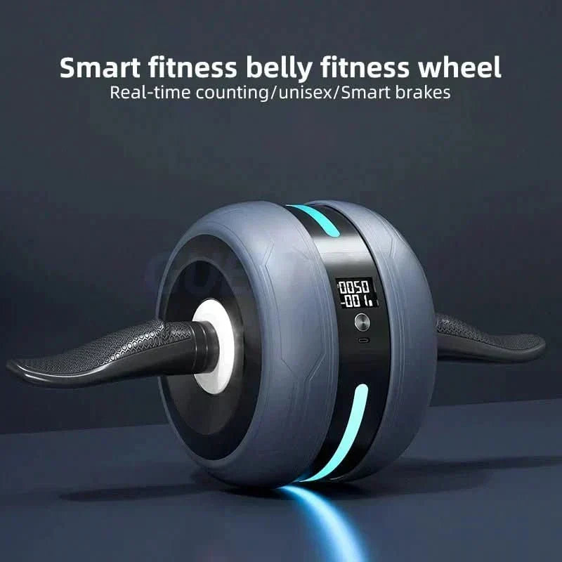 Roată pentru abdomen CorePulse — mecanism de revenire automată, contor digital