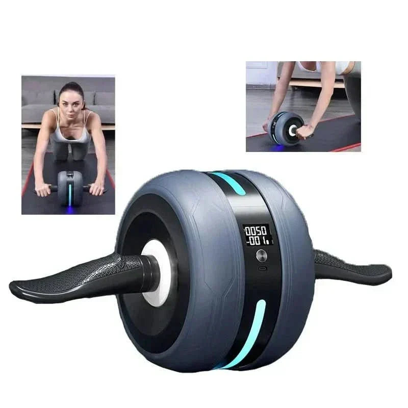 Roată pentru abdomen CorePulse — mecanism de revenire automată, contor digital