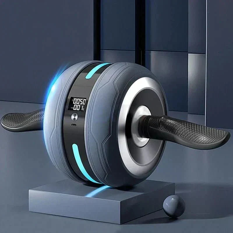 Roată pentru abdomen CorePulse — mecanism de revenire automată, contor digital
