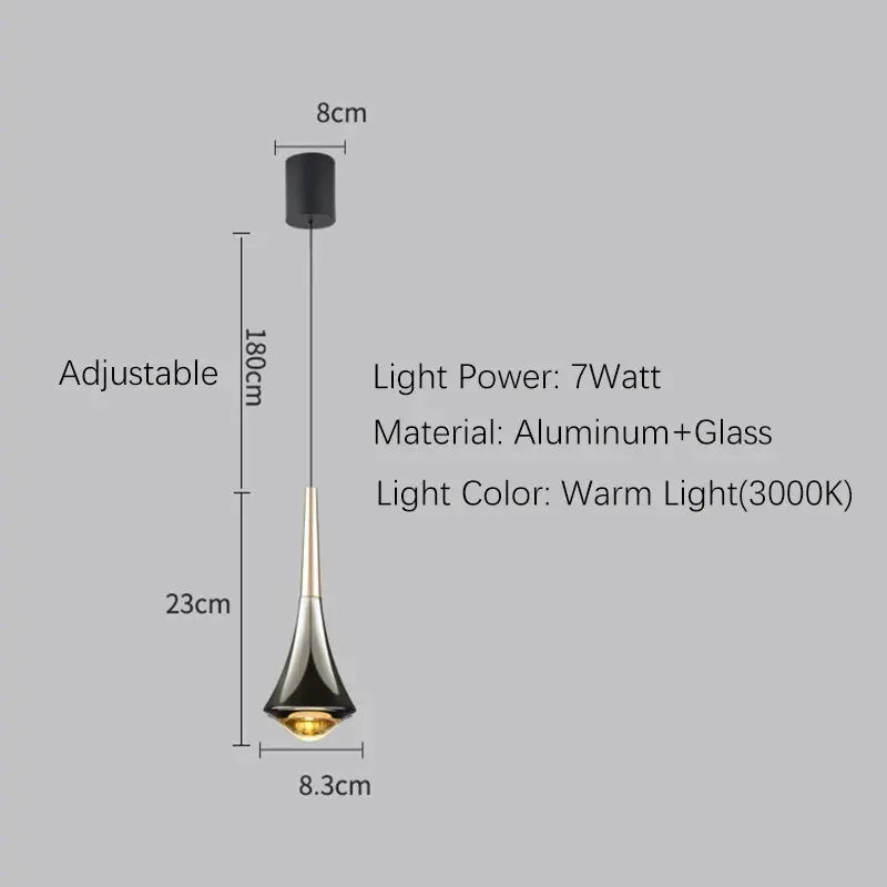 Lyrae | Silver-Plated Pendant Light For Modern Interiors