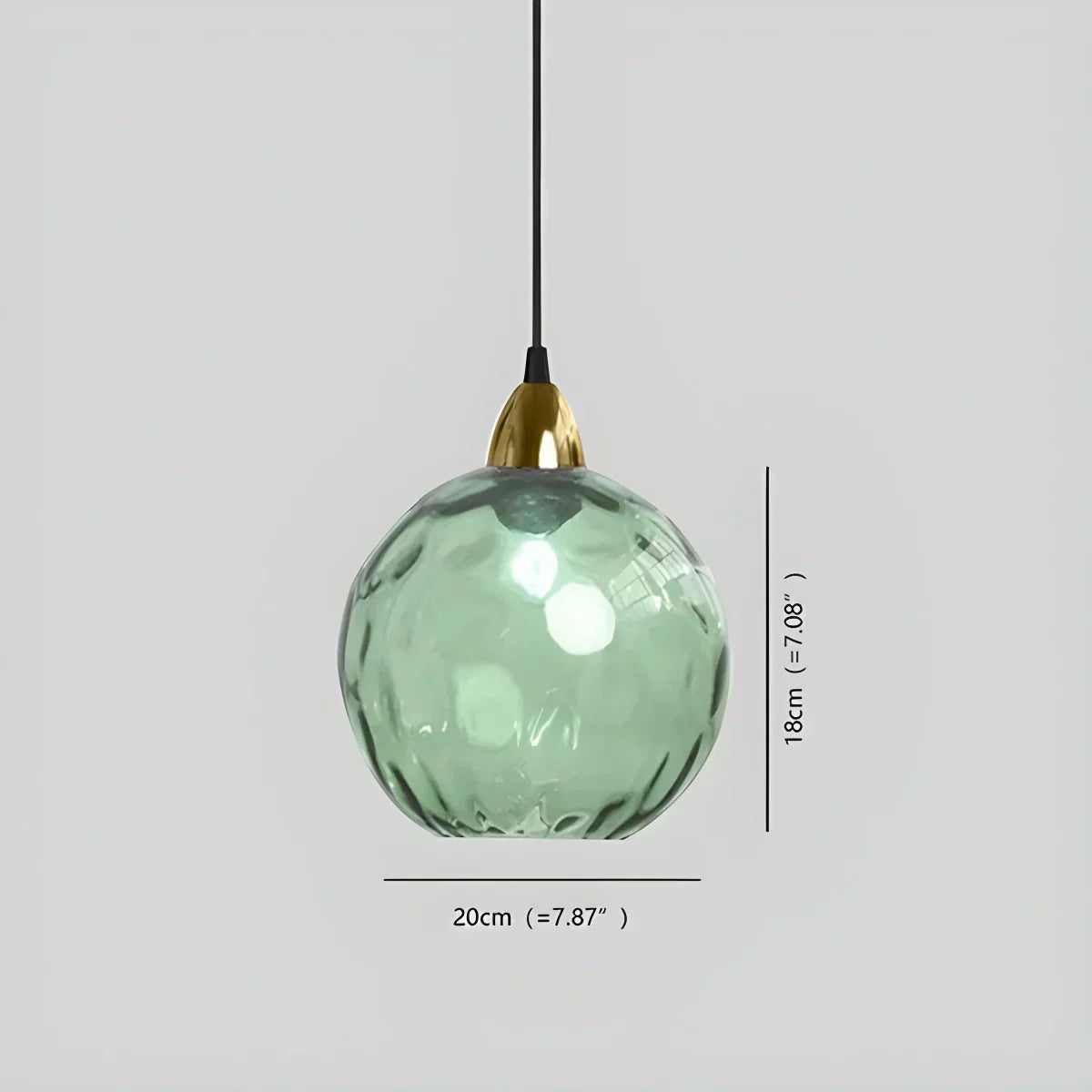 Vivid Glass Orb Pendant Light For Living Room Ceiling | Ventumra