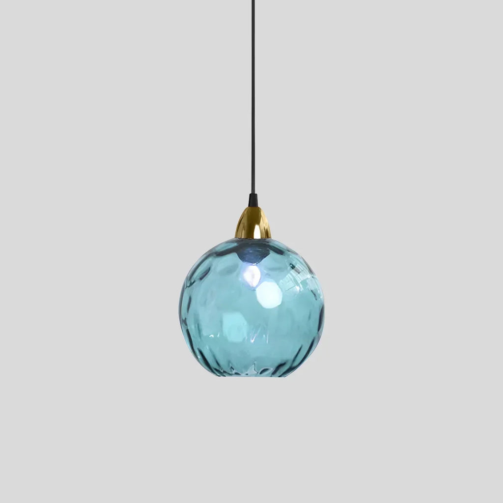 Vivid Glass Orb Pendant Light For Living Room Ceiling | Ventumra