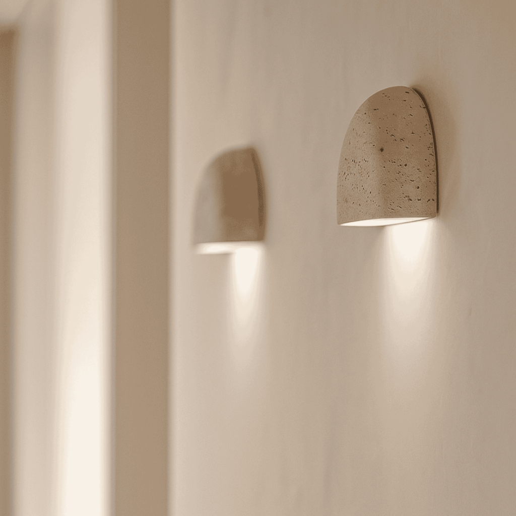 Plaster Half Bowl Wall Light | Ventumra