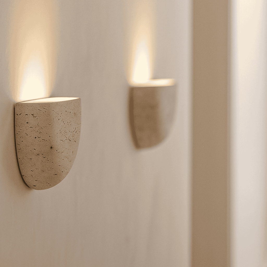 Plaster Half Bowl Wall Light | Ventumra