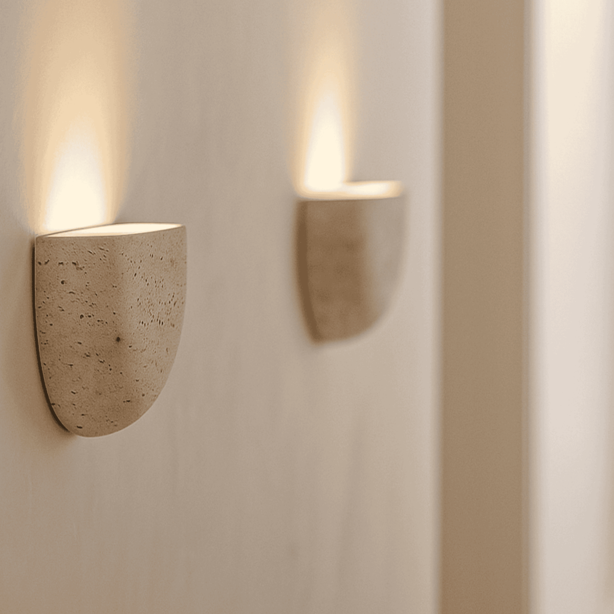 Plaster Half Bowl Wall Light | Ventumra