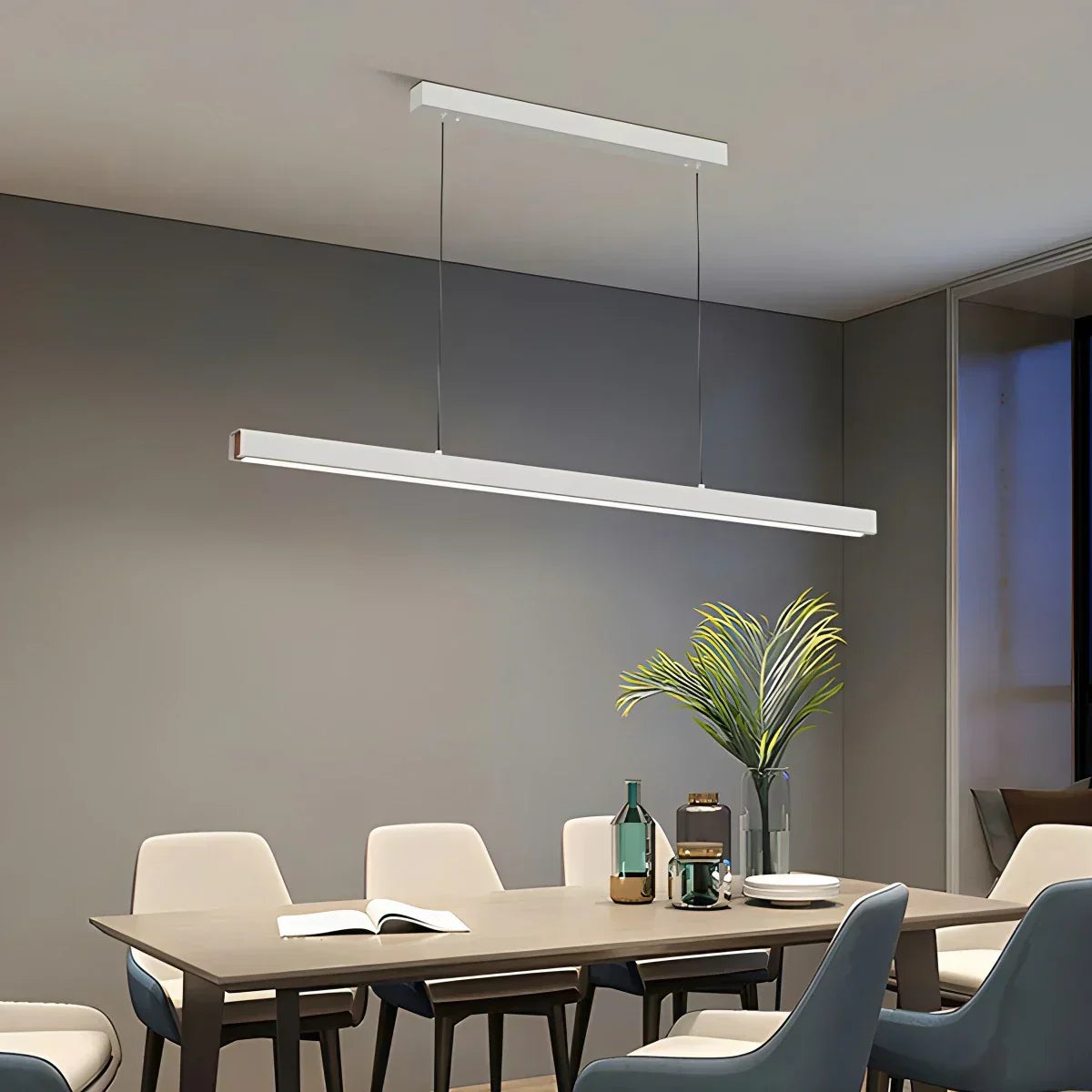 Moderne slanke hanglamp voor keukeneiland, eigentijdse armatuur | Ventumra