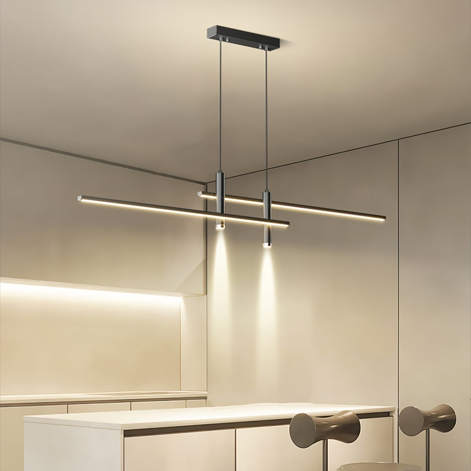 Prym Pendant Light Modern Linear Dining Room | ventumra