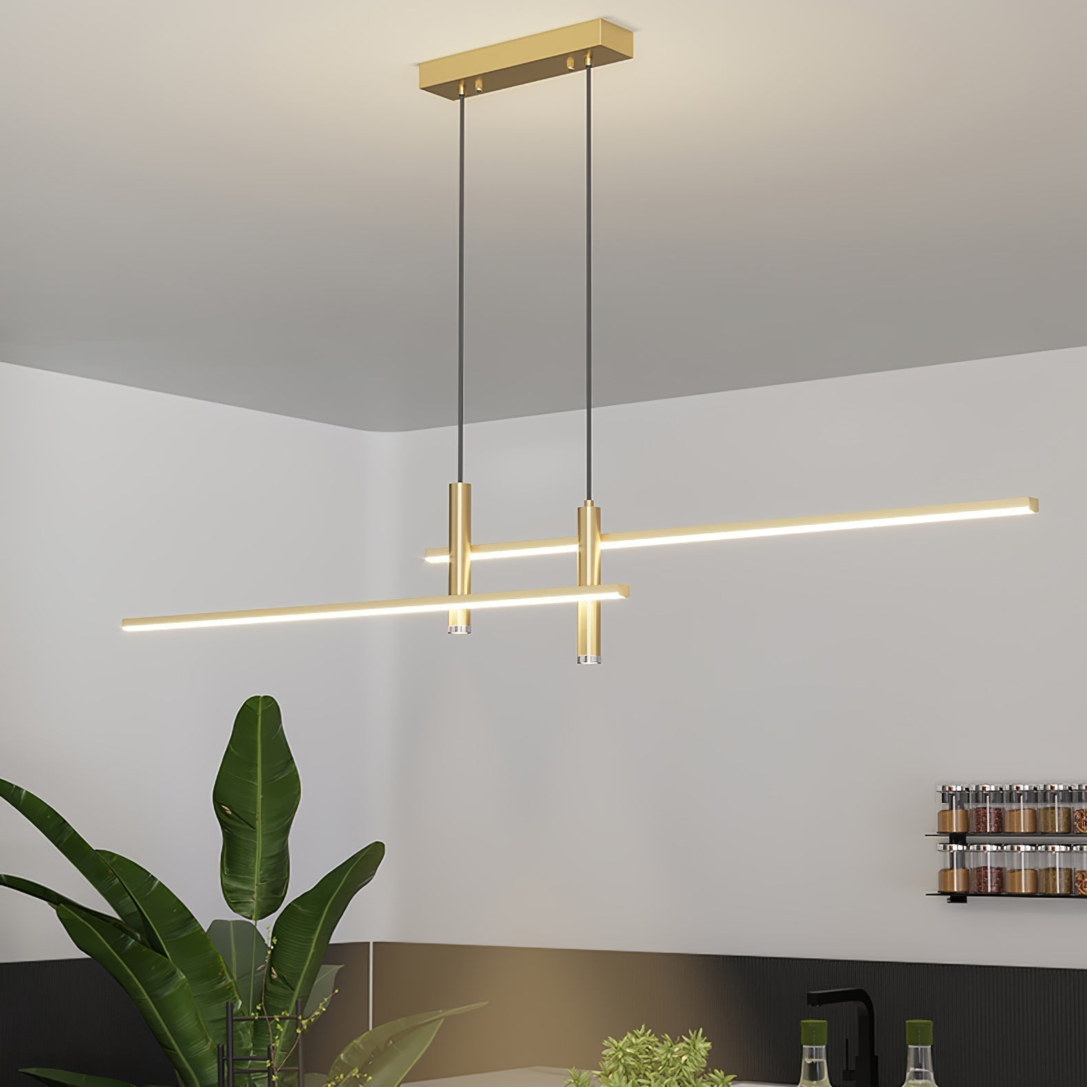 Prym Pendant Light Modern Linear Dining Room | ventumra