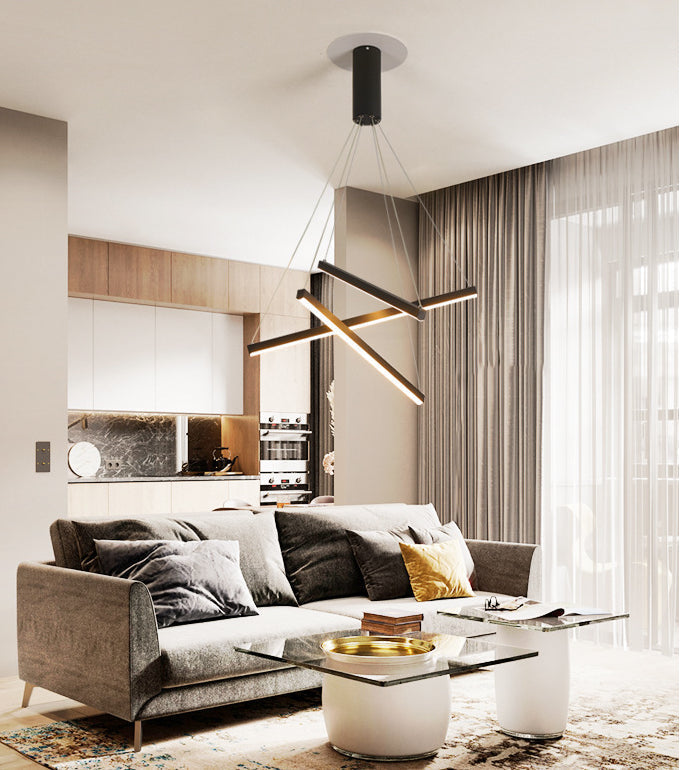 Lumenis Multi Level LED Pendant Light With Remote Dimmer