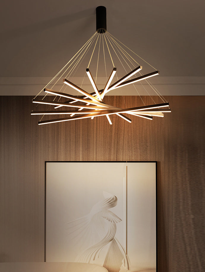 Lumenis Multi Level LED Pendant Light With Remote Dimmer