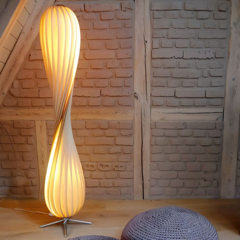 AetherGlow Floor Lamp With Soft LED Glow And Flickerless Light