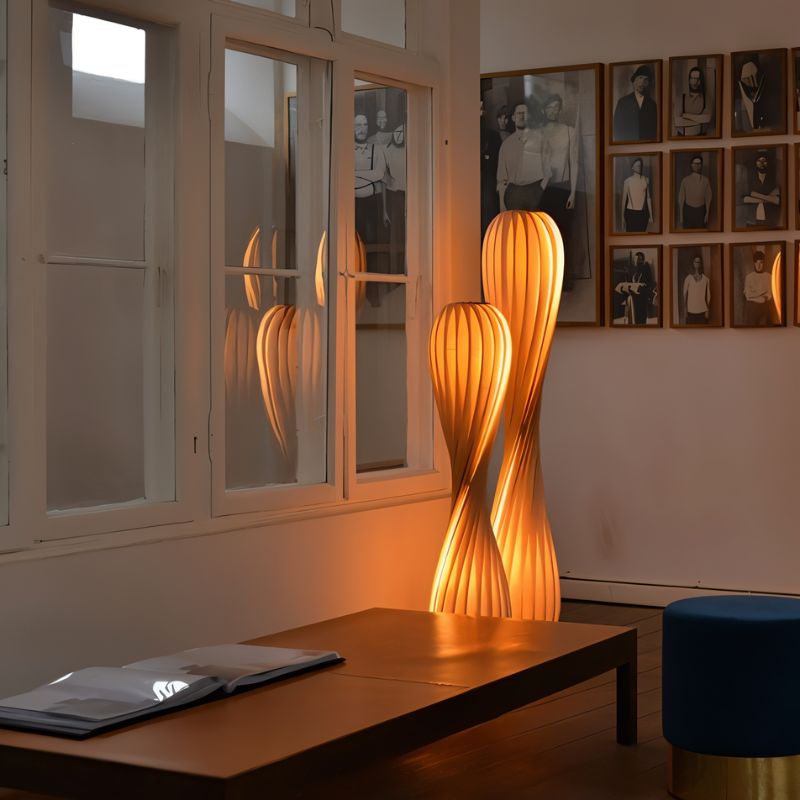 AetherGlow Floor Lamp With Soft LED Glow And Flickerless Light