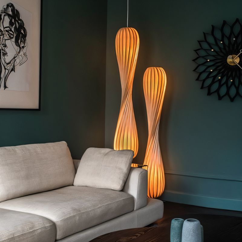 NovaLume Twist Floor Lamp With Soft Flickerless LED