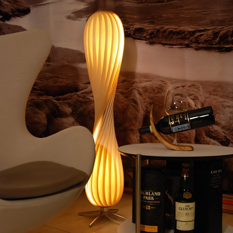 AetherGlow Floor Lamp With Soft LED Glow And Flickerless Light