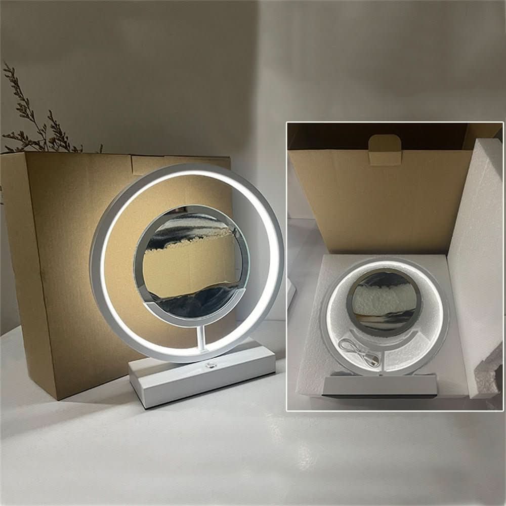 Flow Sand 3D LED Sand Art Table Lamp — USB Charging, Rotating Layer Display