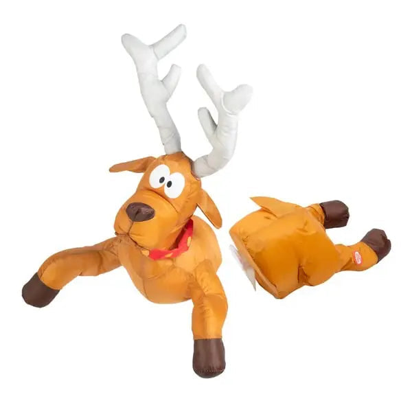 Door geluid geactiveerd bewegend kerstfiguur van de Kerstman voor het raam