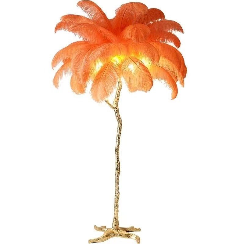 Lunara Luxe Feather Floor Lamp for Living Room Ambience