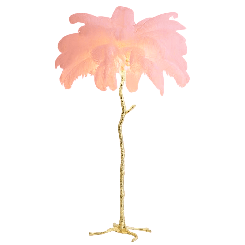 Lunara Luxe Feather Floor Lamp for Living Room Ambience