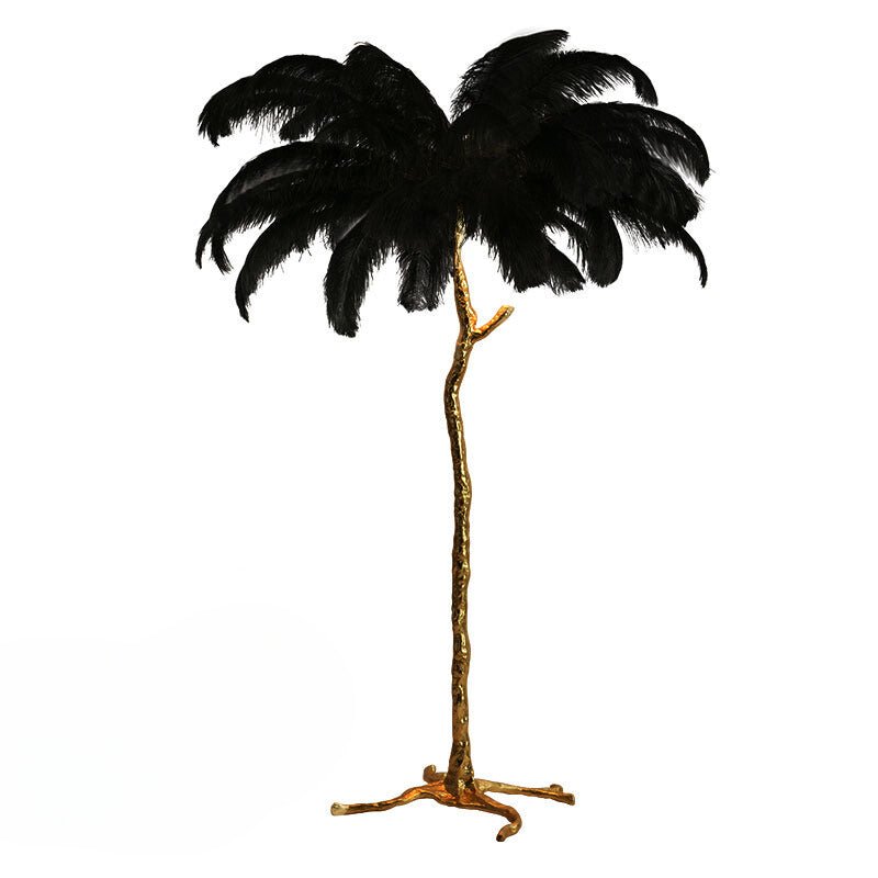 Lunara Luxe Feather Floor Lamp for Living Room Ambience