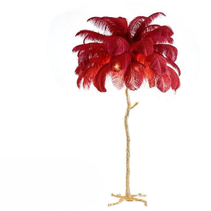 Lunara Luxe Feather Floor Lamp for Living Room Ambience