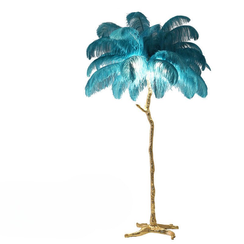 Lunara Luxe Feather Floor Lamp for Living Room Ambience