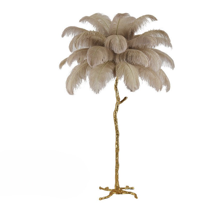 Lunara Luxe Feather Floor Lamp for Living Room Ambience