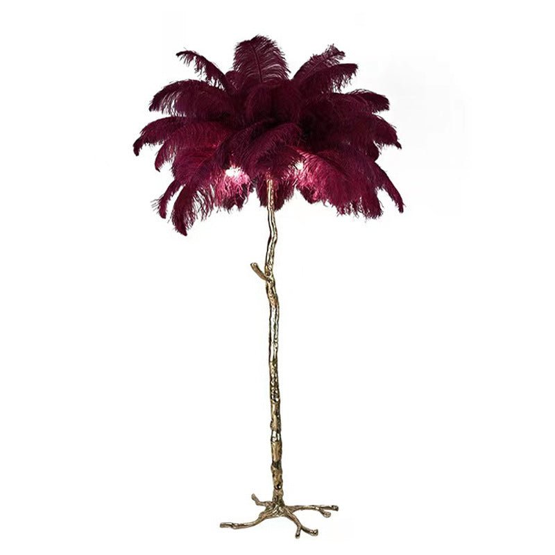 Lunara Luxe Feather Floor Lamp for Living Room Ambience
