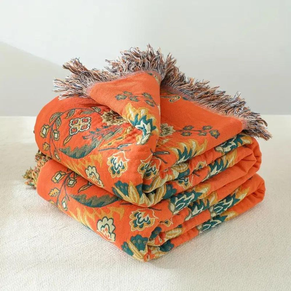 Coperta double face LumaCloud color calendula — Struttura reversibile
