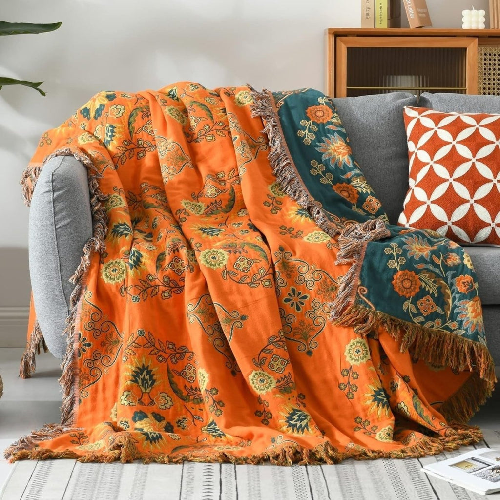 Coperta double face LumaCloud color calendula — Struttura reversibile